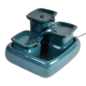 Fontanella per Gatti in Ceramica , Pompa in sicurezza e multiple postazioni di acqua , garanzia 1 anno e made in Europe